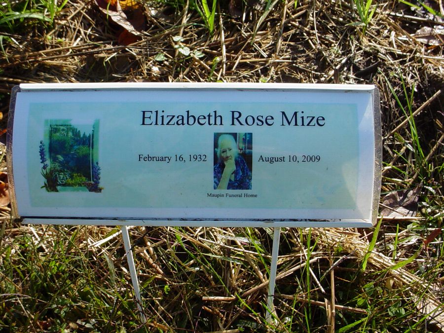  Elizabeth Foster Mize