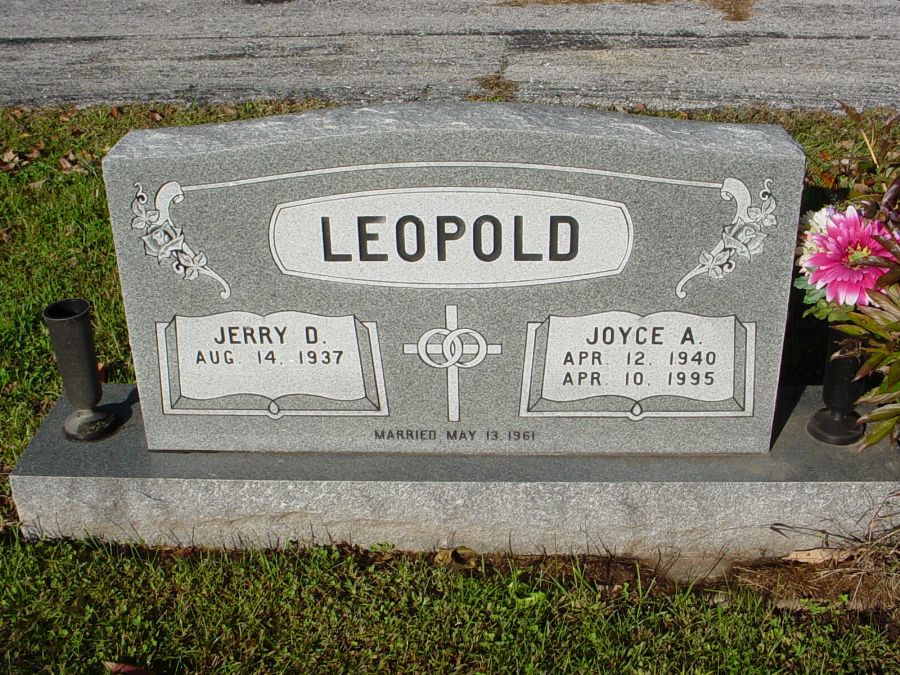  Joyce A. Leopole Headstone Photo, Auxvasse Cemetery, Callaway County genealogy