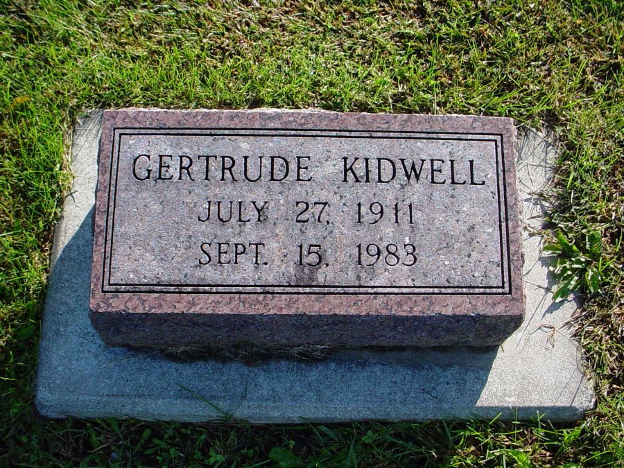  Gertrude Kidwell