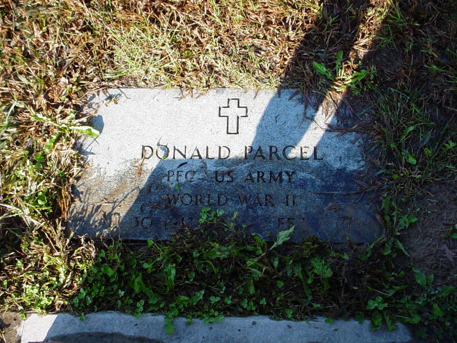  Donald Parcel Headstone Photo, Auxvasse Cemetery, Callaway County genealogy