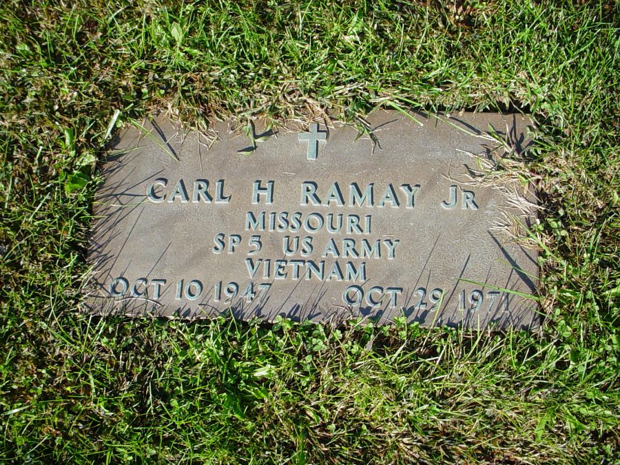  Carl H. Ramay Jr. Headstone Photo, Auxvasse Cemetery, Callaway County genealogy