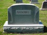  Moore family headstone.