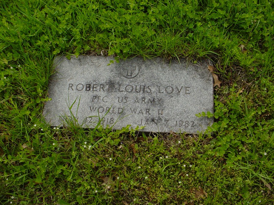  Robert Louis Love Headstone Photo, Bachelor Cemetery, Callaway County genealogy