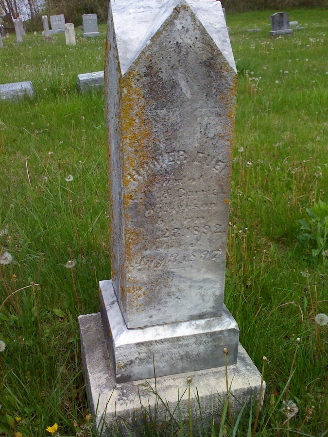  Homer Euel Wilkerson Headstone Photo, Bachelor Cemetery, Callaway County genealogy