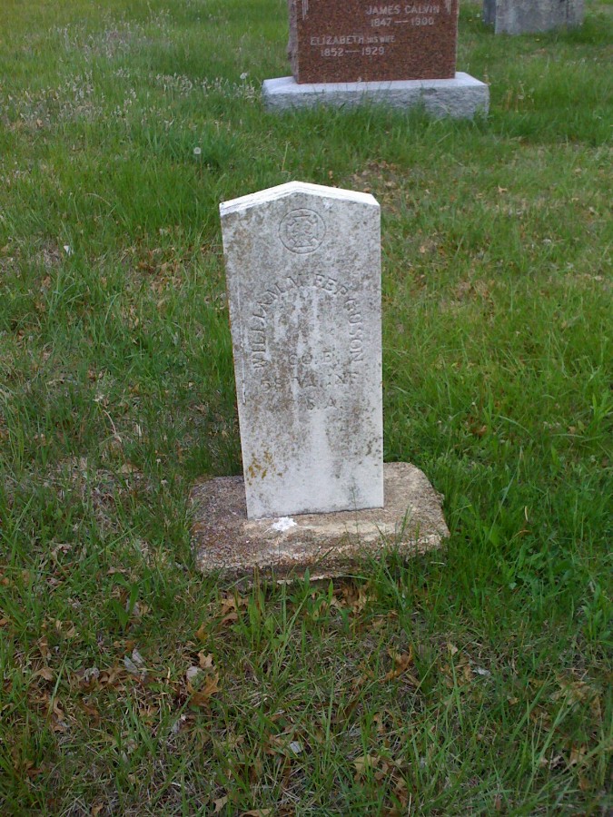 William Maberry Ferguson Headstone Photo, Bachelor Cemetery, Callaway County genealogy