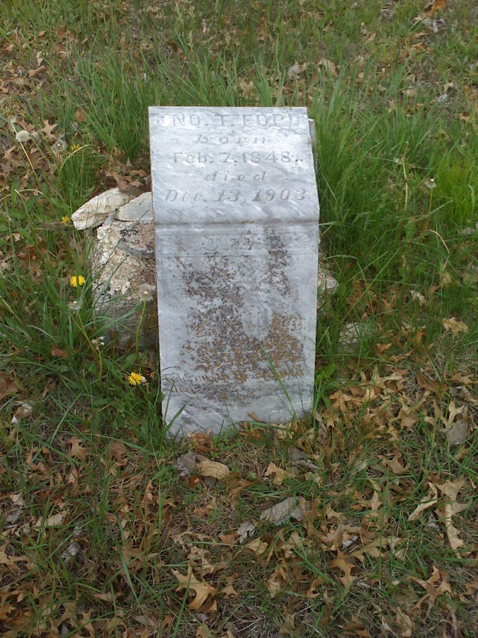  John T. Ford Headstone Photo, Bachelor Cemetery, Callaway County genealogy