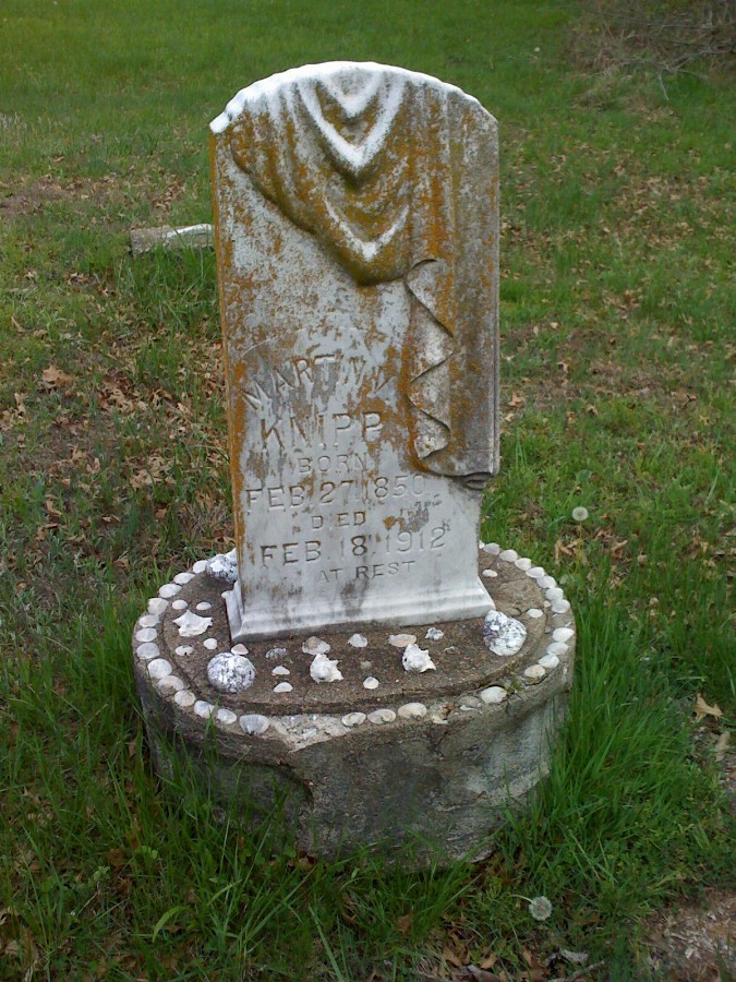  Martin VanBuren Knipp Headstone Photo, Bachelor Cemetery, Callaway County genealogy