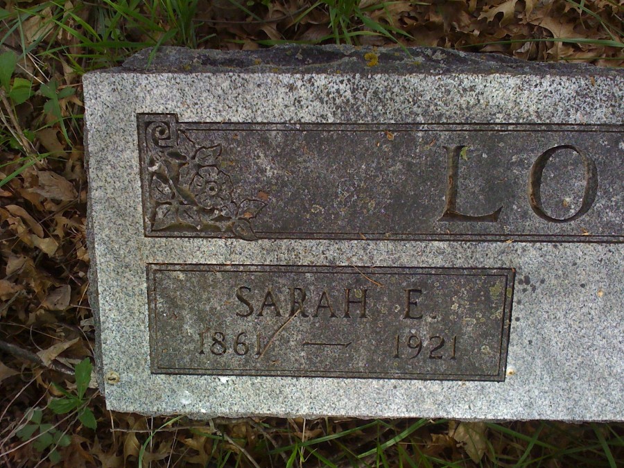  Sarah Ellen Penn Love Headstone Photo, Bachelor Cemetery, Callaway County genealogy