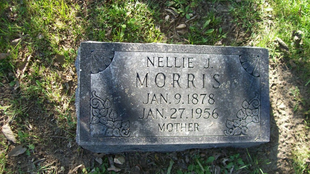  Nellie J. Clinger Morris Headstone Photo, Boydsville Christian Church Cemetery, Callaway County genealogy