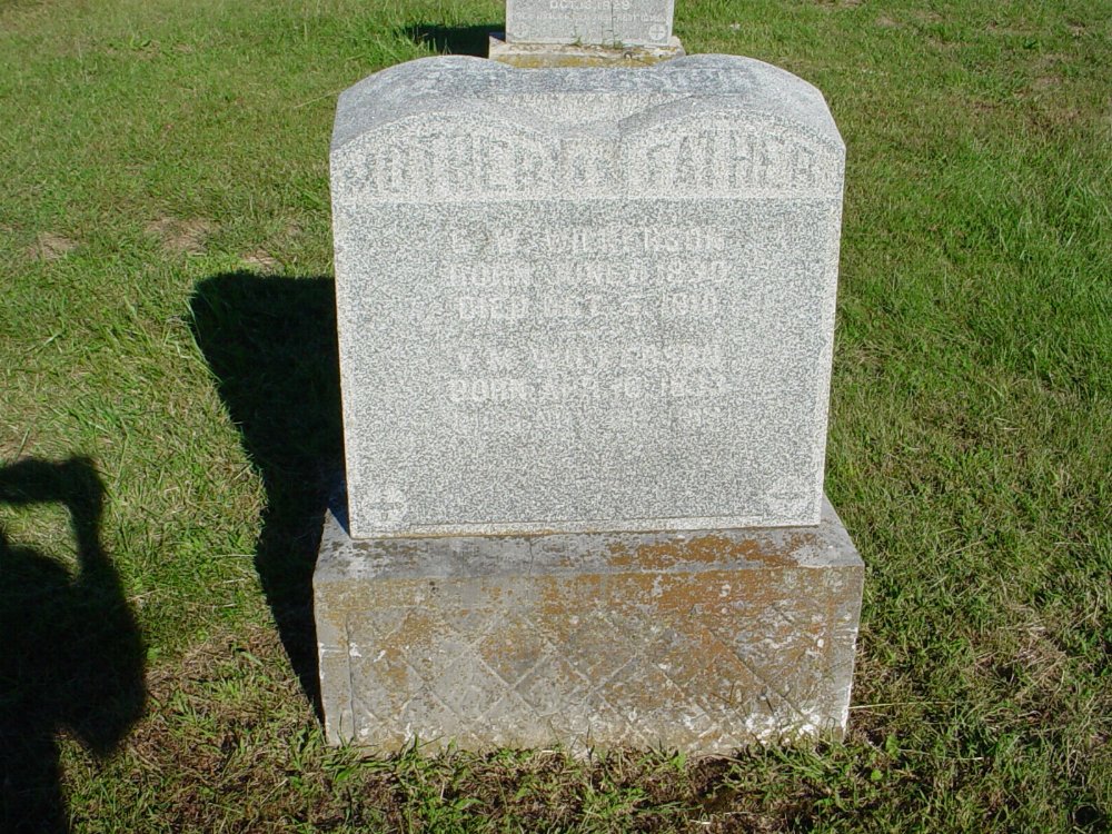  George W. Wilkerson & Vivian M. Robinson Headstone Photo, Boydsville Christian Church Cemetery, Callaway County genealogy