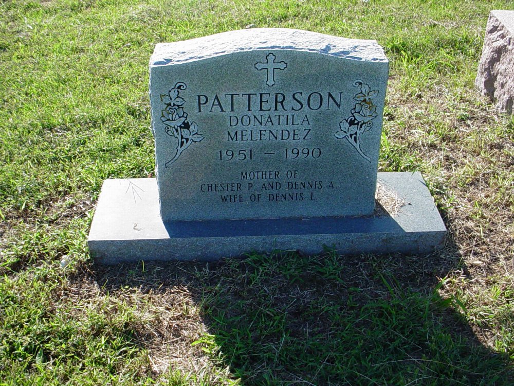  Donatila Patterson Headstone Photo, Boydsville Christian Church Cemetery, Callaway County genealogy
