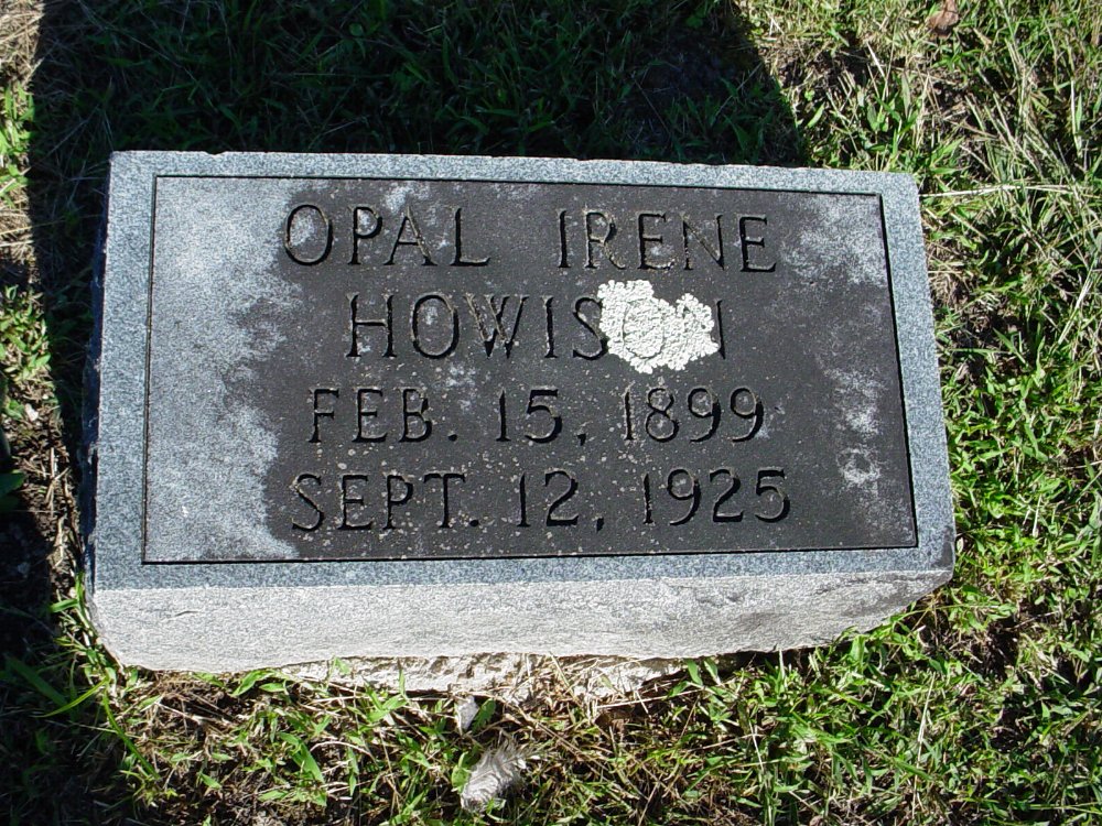  Opal Irene Howison Headstone Photo, Boydsville Christian Church Cemetery, Callaway County genealogy