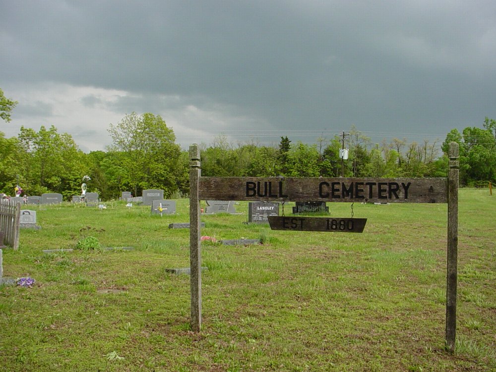  Bull Cemetery Headstone Photo, Bull Cemetery, Callaway County genealogy