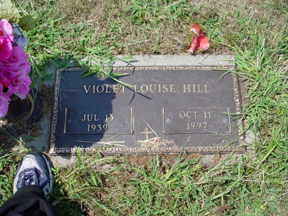  Violet Louise Hill Headstone Photo, Callaway Memorial Gardens, Callaway County genealogy