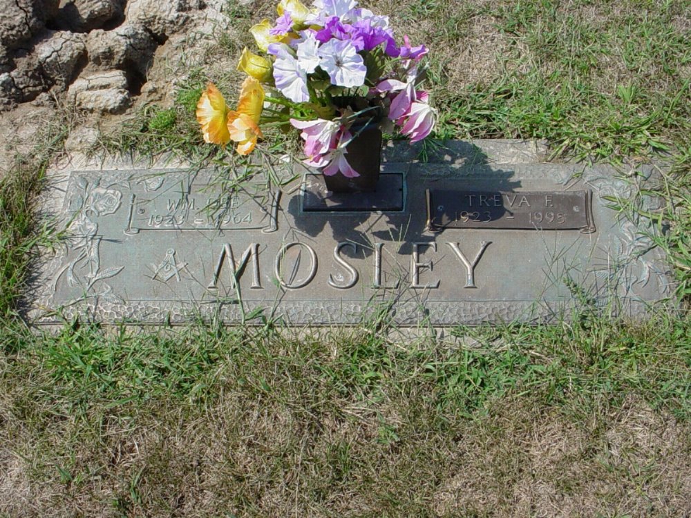  William D. Mosley and Triva Maddox Headstone Photo, Callaway Memorial Gardens, Callaway County genealogy