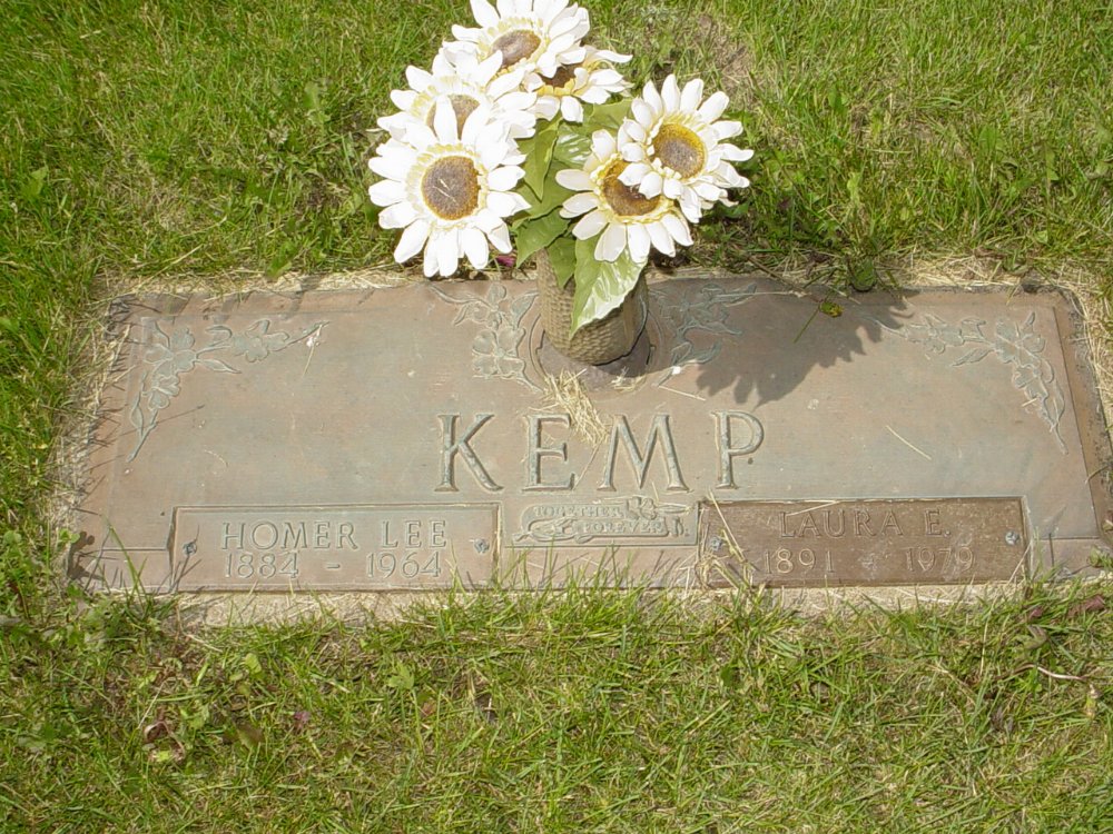  Homer L. Kemp & Laura E. Miller Headstone Photo, Callaway Memorial Gardens, Callaway County genealogy