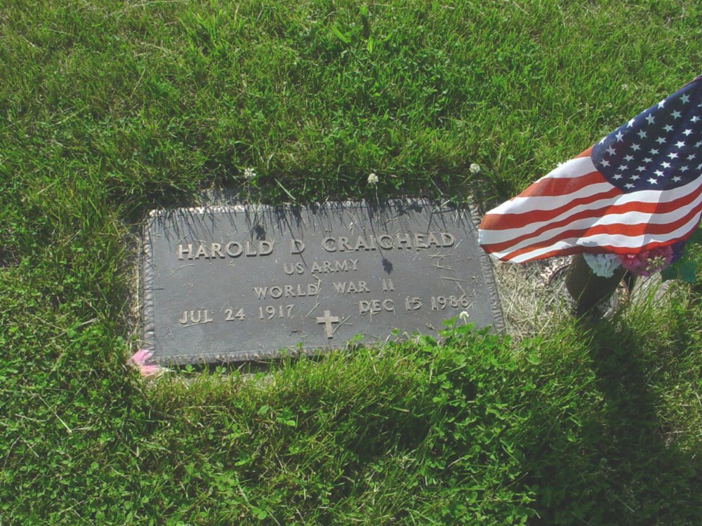  Harold Davis Craighead Headstone Photo, Callaway Memorial Gardens, Callaway County genealogy