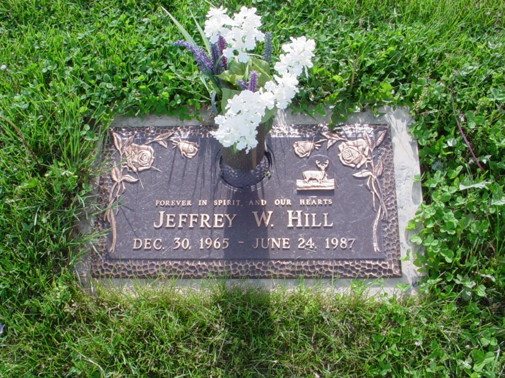  Jeffery W. Hill Headstone Photo, Callaway Memorial Gardens, Callaway County genealogy