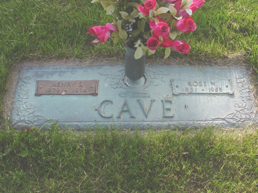  Henry S. Cave & Rose Stanford Headstone Photo, Callaway Memorial Gardens, Callaway County genealogy