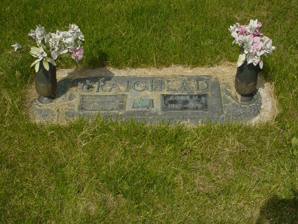  Mark A. and Rosie Craighead Headstone Photo, Callaway Memorial Gardens, Callaway County genealogy