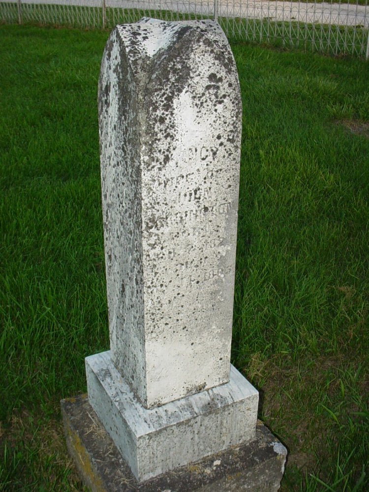  Nancy Hyten Carrington Headstone Photo, Carrington Baptist Church Cemetery, Callaway County genealogy