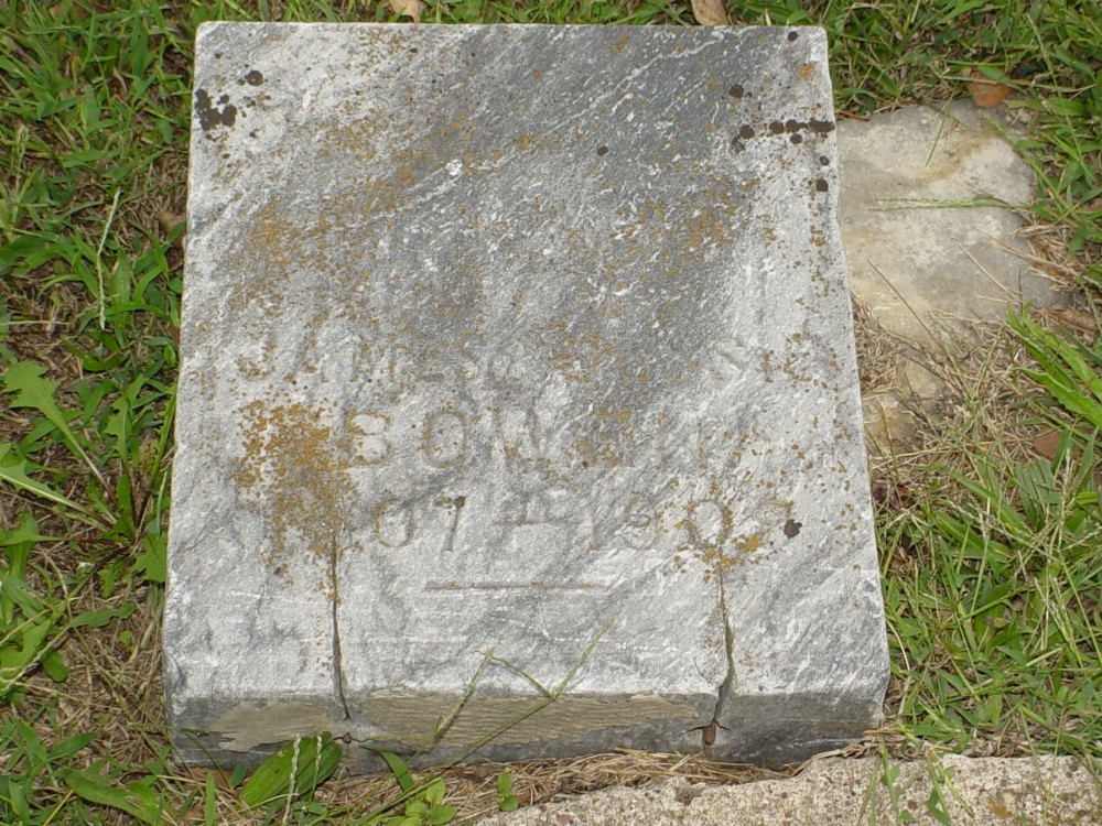  Infants Bowen Headstone Photo, Carrington Baptist Church Cemetery, Callaway County genealogy