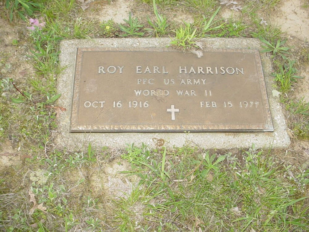  Roy Earl Harrison Headstone Photo, Central Christian Church Cemetery, Callaway County genealogy