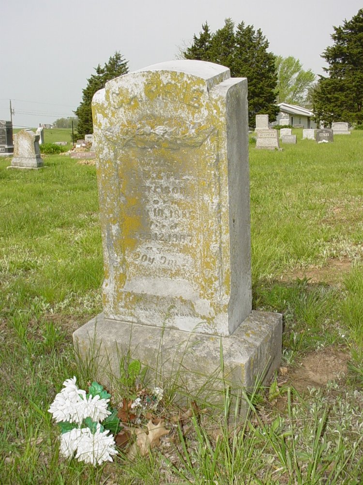  Carrie Harrison Headstone Photo, Central Christian Church Cemetery, Callaway County genealogy