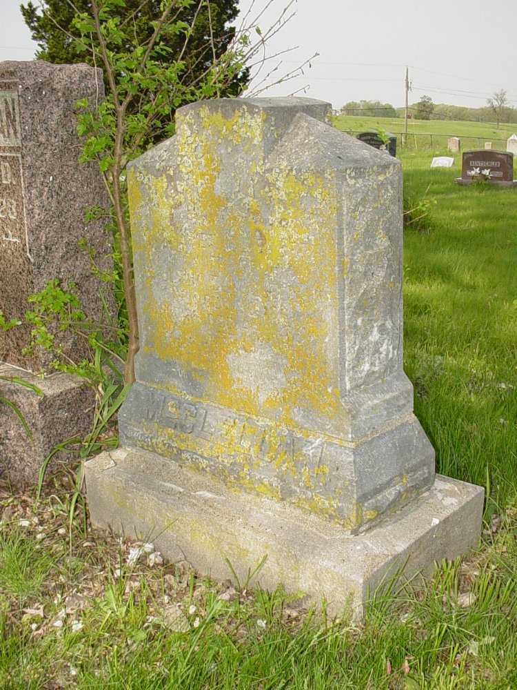  Margaret E. Hill McClellan Headstone Photo, Central Christian Church Cemetery, Callaway County genealogy