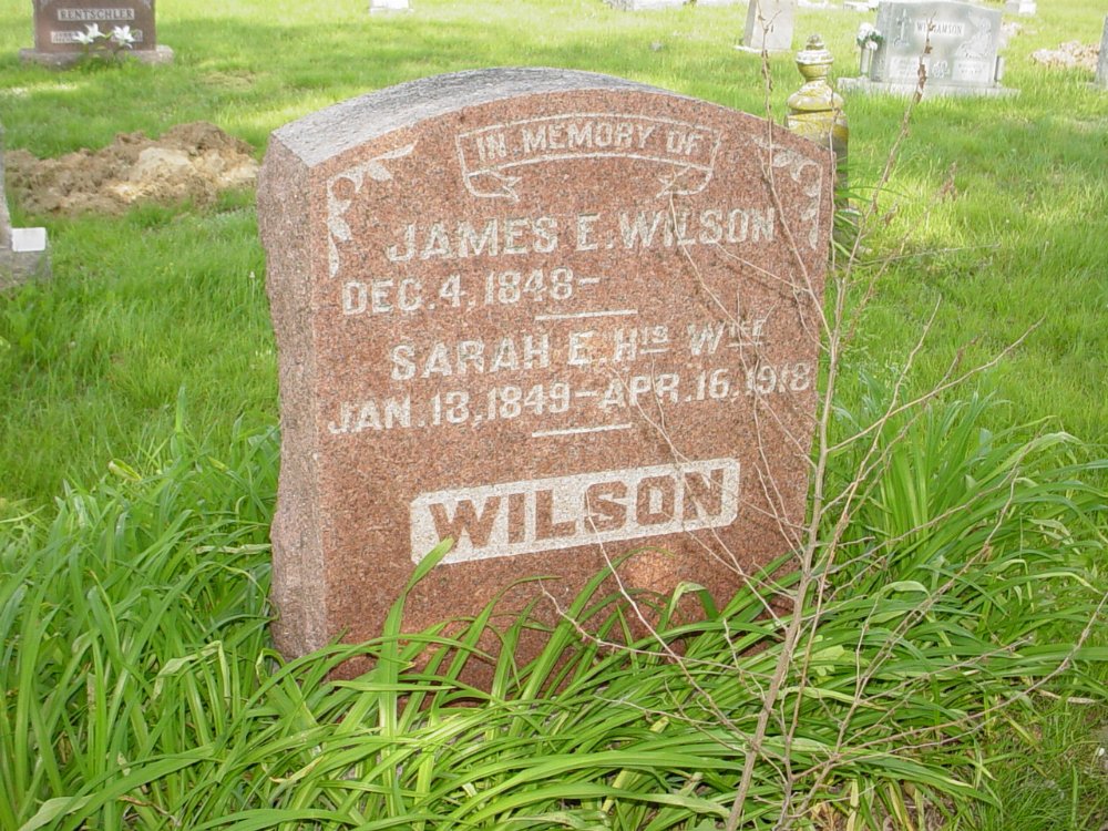  James E. and Sarah E. Wilson
