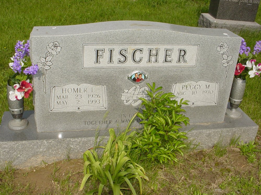  Homer L. Fischer Headstone Photo, Central Christian Church Cemetery, Callaway County genealogy