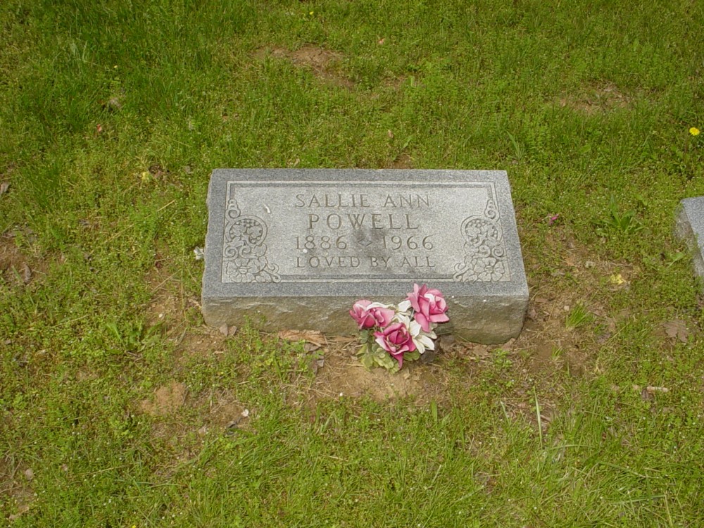  Sallie Ann Powell Headstone Photo, Old Prospect Methodist Cemetery, Callaway County genealogy