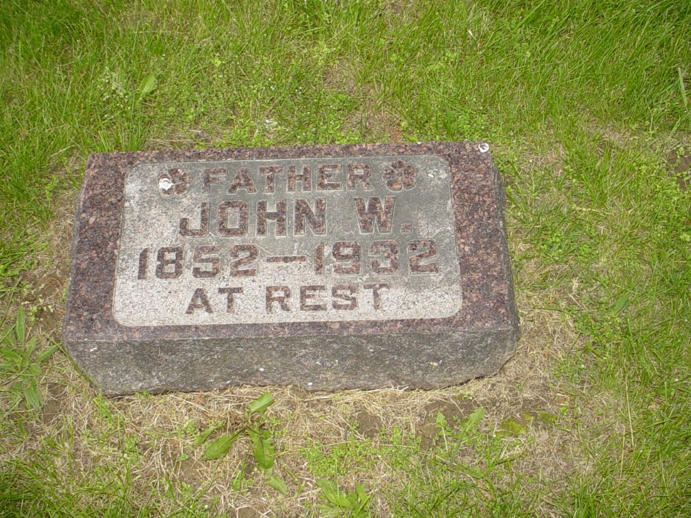  John William White Headstone Photo, Old Prospect Methodist Cemetery, Callaway County genealogy