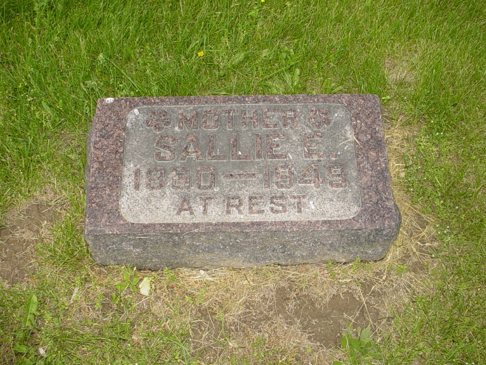  Sallie Brooks White Headstone Photo, Old Prospect Methodist Cemetery, Callaway County genealogy