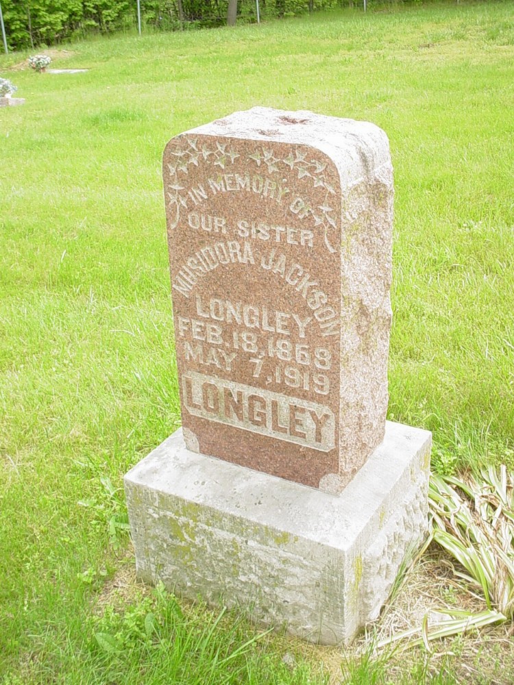  Musidora J. Longley Headstone Photo, Old Prospect Methodist Cemetery, Callaway County genealogy