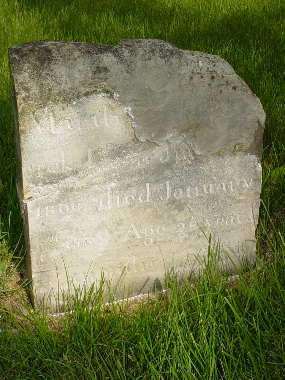  Martha Reynolds Clatterbuck Headstone Photo, Old Prospect Methodist Cemetery, Callaway County genealogy
