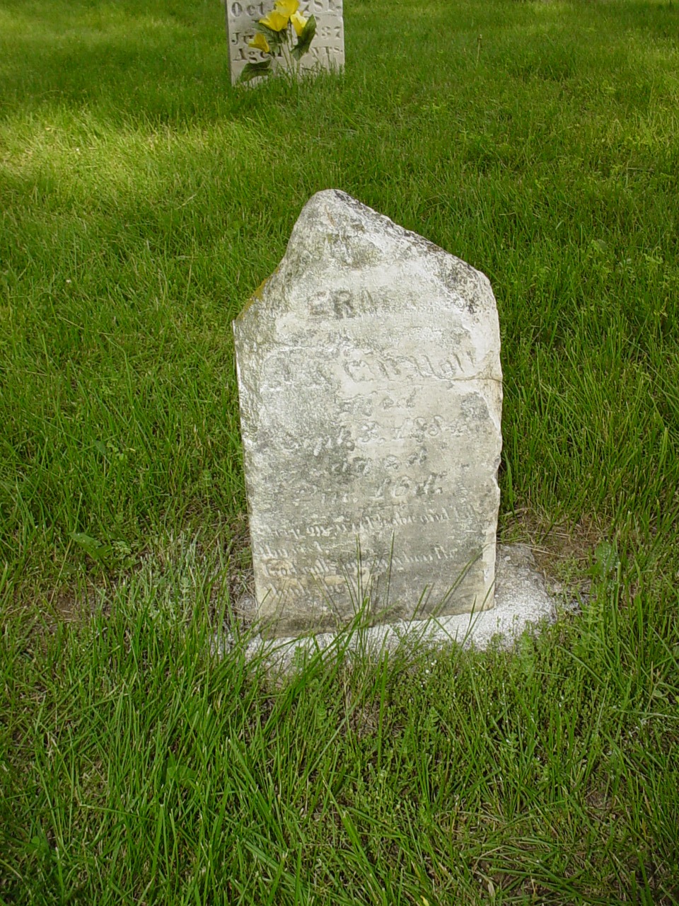  Erma Holt or Hall Headstone Photo, Old Prospect Methodist Cemetery, Callaway County genealogy