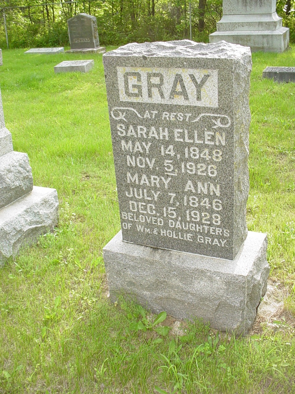  Mary Ann & Sarah Ellen Gray