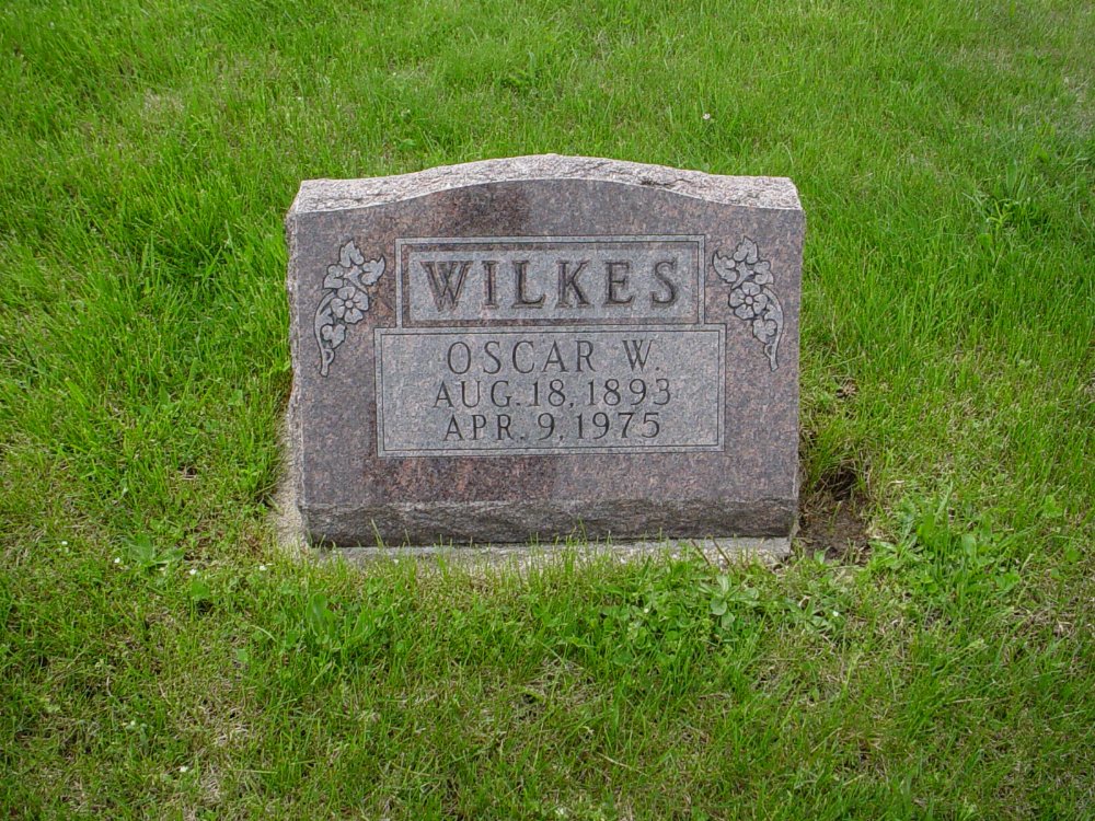 William Oscar Wilkes Headstone Photo, Williamsburg Cemetery, Callaway County genealogy