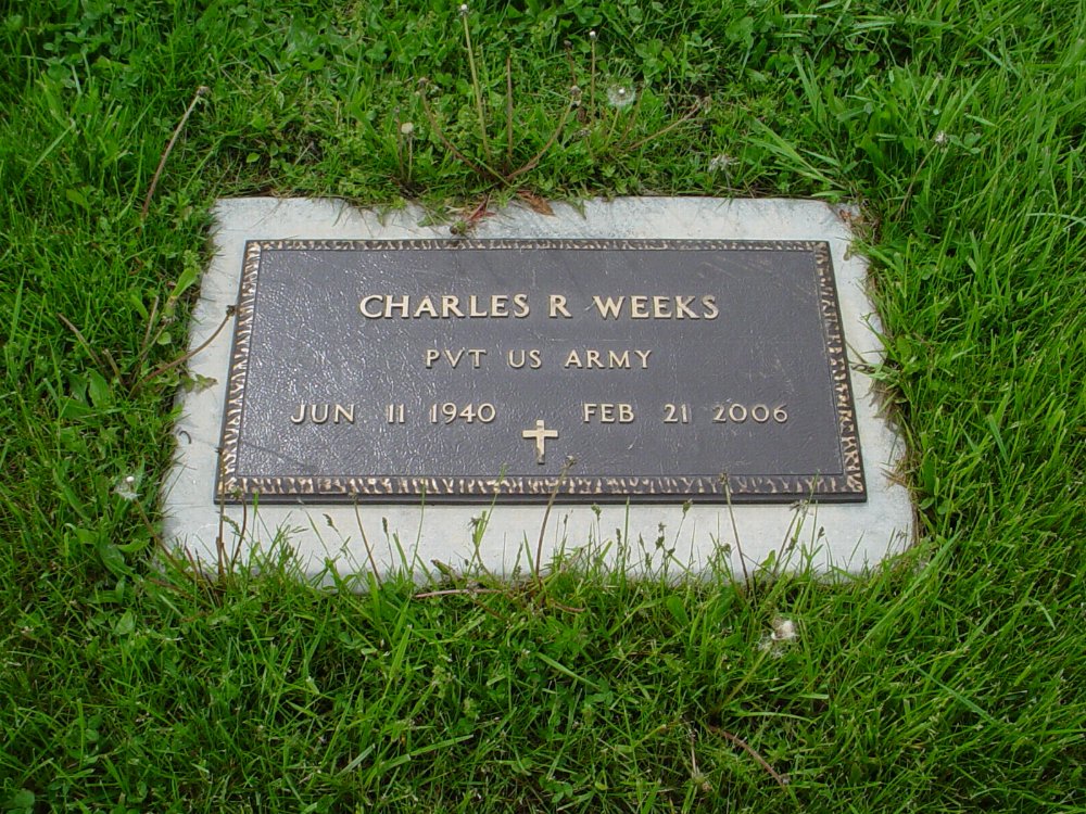  Charles R. Weeks Headstone Photo, Williamsburg Cemetery, Callaway County genealogy