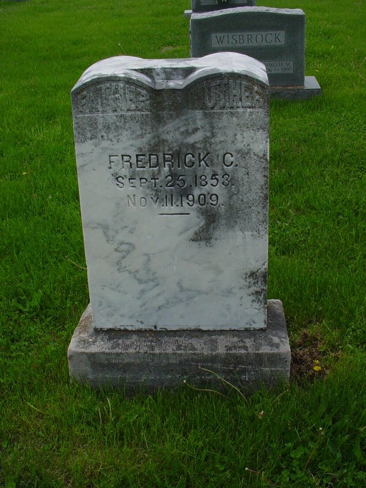  Frederick C. Miller Headstone Photo, Williamsburg Cemetery, Callaway County genealogy
