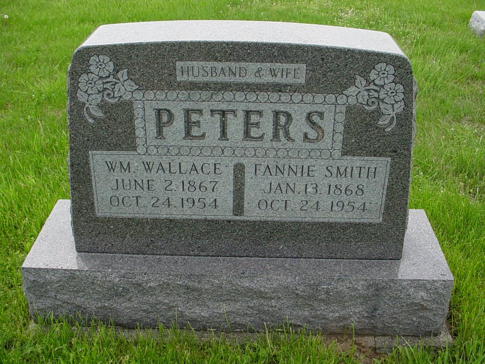  Willam W. Peters & Fannie S. Weeks
