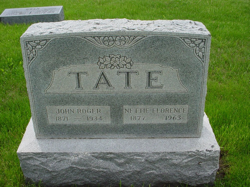  John R. Tate & Nettie F. Thompson