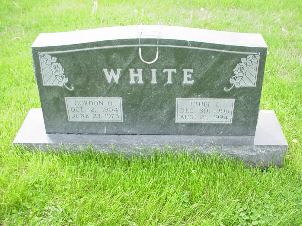  Gordon & Ethel White Headstone Photo, Williamsburg Cemetery, Callaway County genealogy
