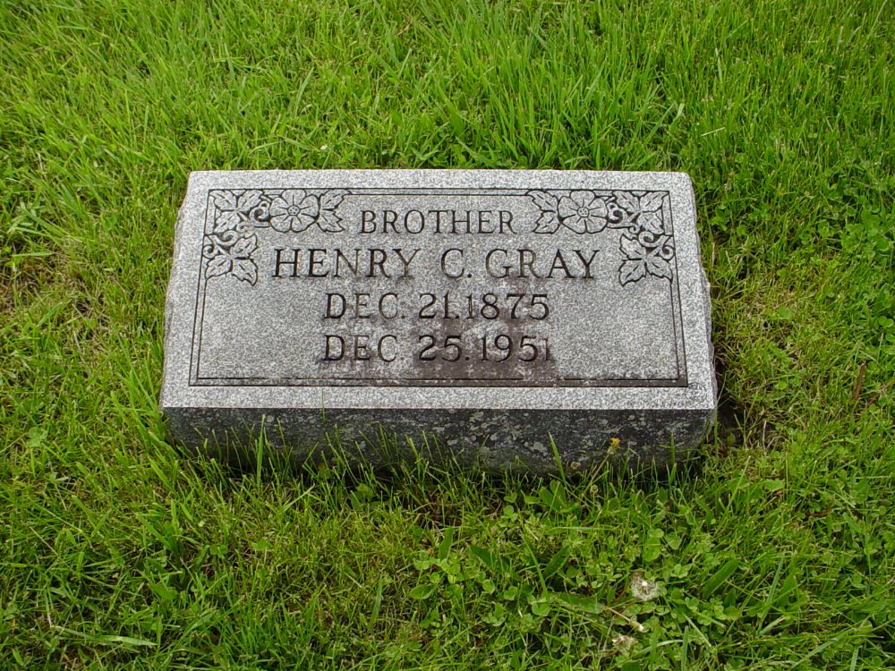  Henry C. Gray Headstone Photo, Williamsburg Cemetery, Callaway County genealogy