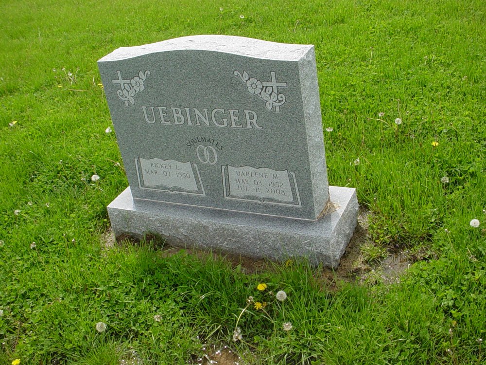  Darlene M. Uebinger Headstone Photo, Williamsburg Cemetery, Callaway County genealogy