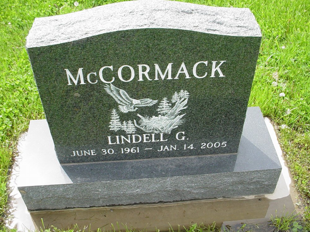  Lindell G. McCormack Headstone Photo, Williamsburg Cemetery, Callaway County genealogy
