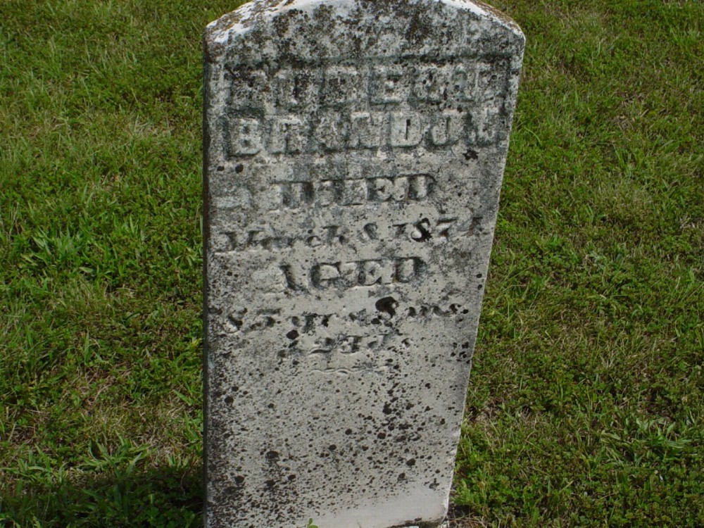  Robert Brandon Headstone Photo, Dry Fork Cemetery, Callaway County genealogy