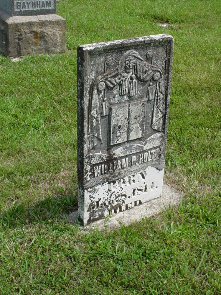  William P. Holt Headstone Photo, Dry Fork Cemetery, Callaway County genealogy