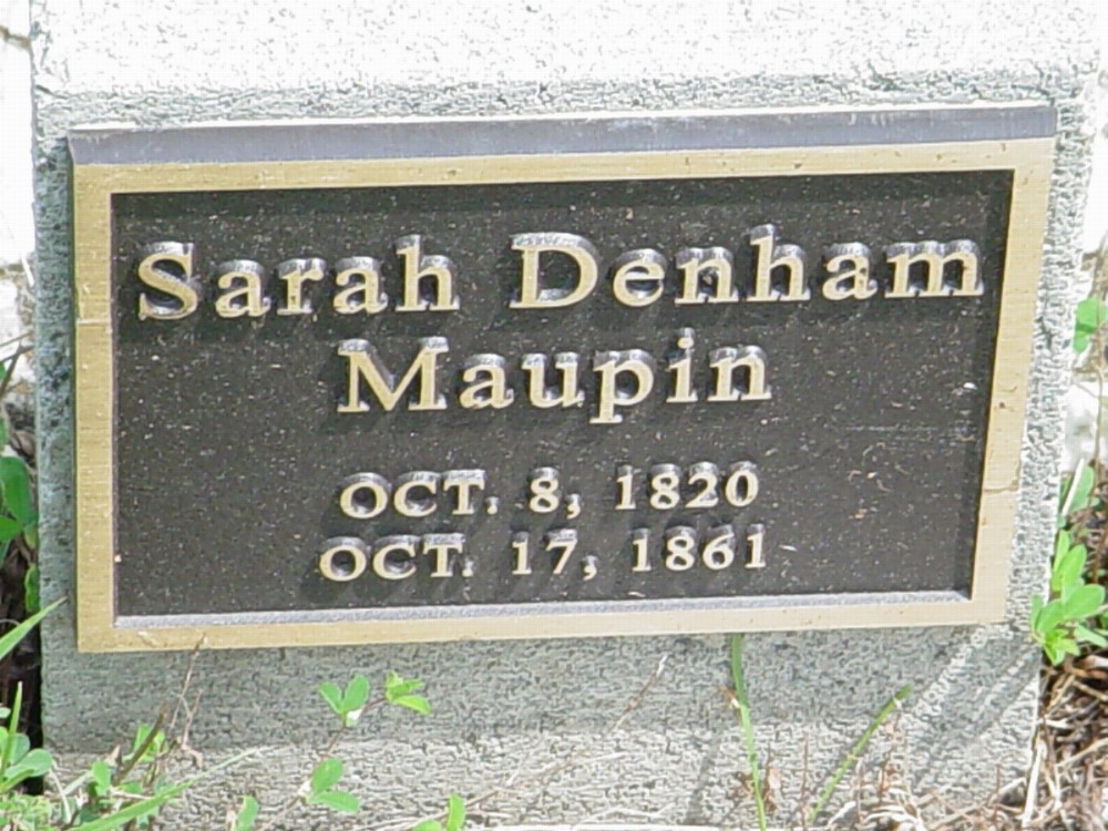  Sarah Denham Maupin